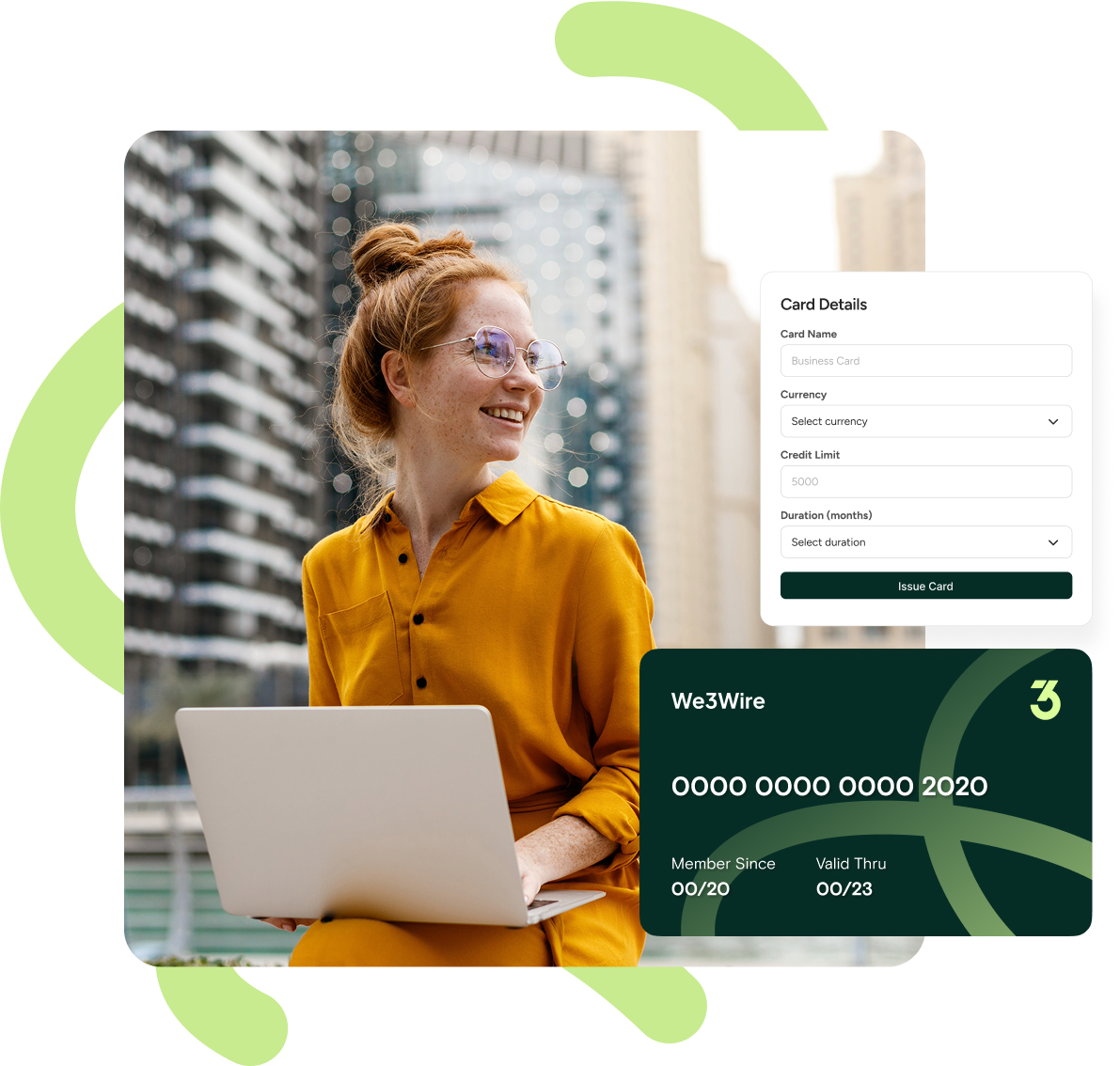 Picture of a woman looking satisified holding her laptop