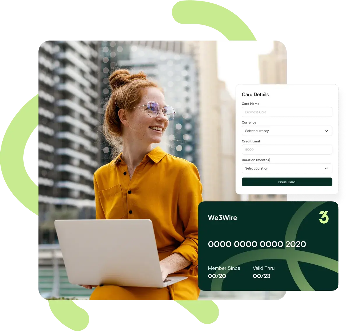 Picture of a woman looking satisified holding her laptop