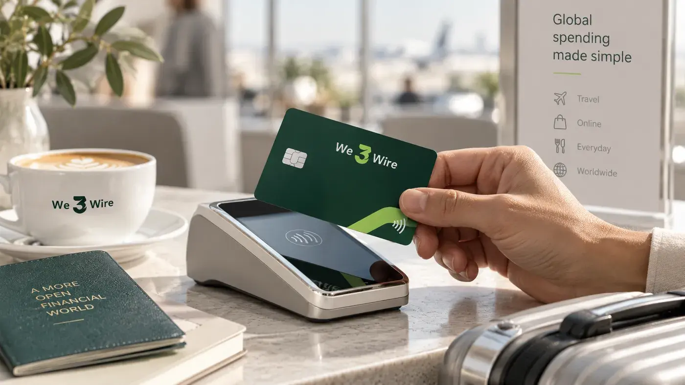 We3Wire global cards for international spending
